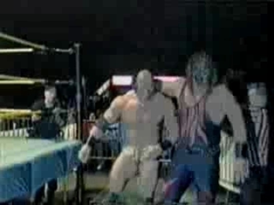 Kane fights vs batista leviathan in ovw