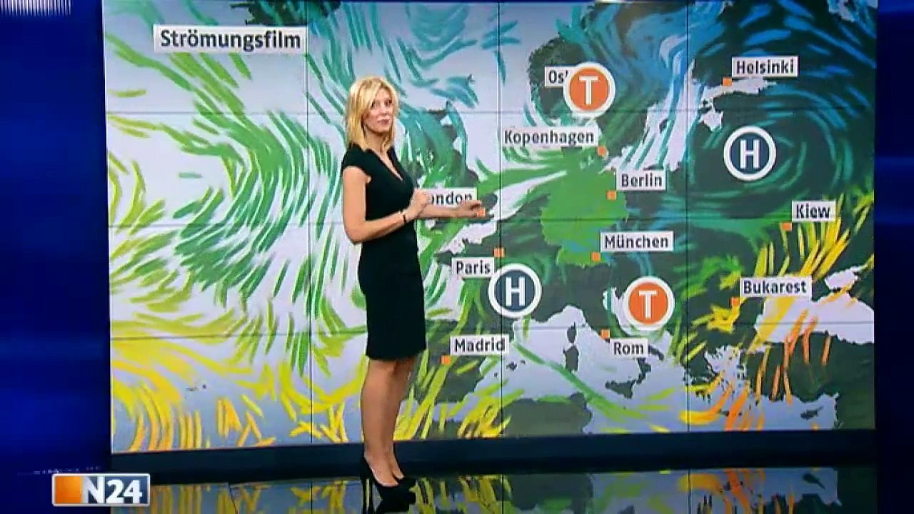 Das N24-Wetter am 29.10.12 mit Miriam Pede