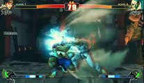 Ryu vs. Sagat Street Fighter 4 Ultra moves