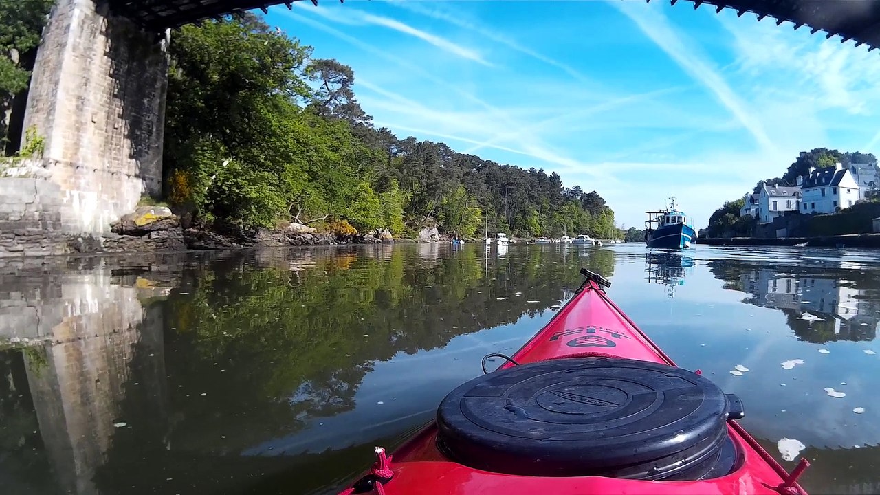 Lar rivière d'Auray en kayak