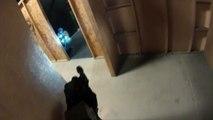 Airsoft cheater throws his gun on the floor