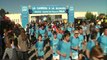 Esperanza Aguirre hace campaña entre los 'runners'