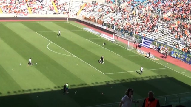 Bίντεο από τις προθερμάνσεις των δύο ομάδων