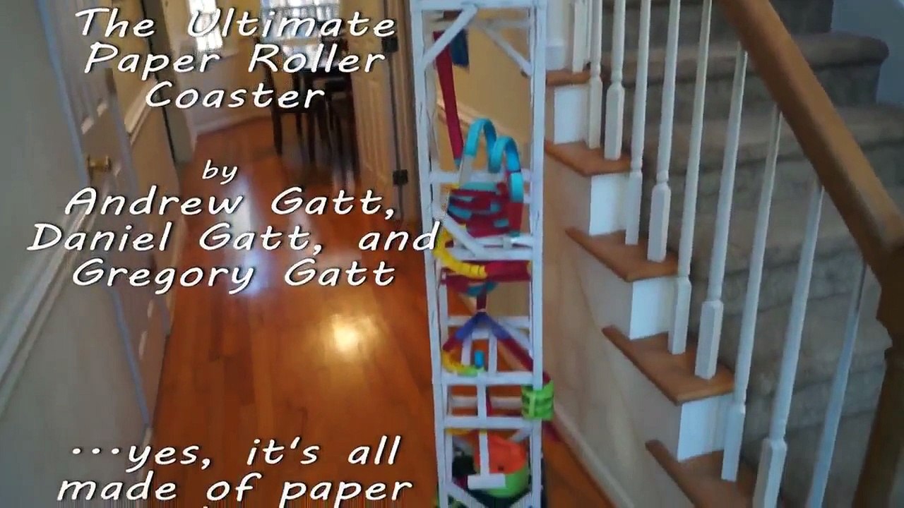 The Ultimate Paper Roller Coaster