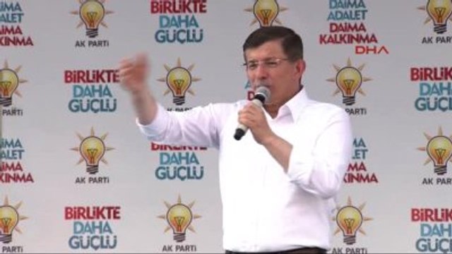 Bursa Başbakan Davutoğlu Partisinin Düzenlediği Mitingde Konuştu-7