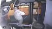 Instant Karma: A thief tries to snatch a bag in a bus