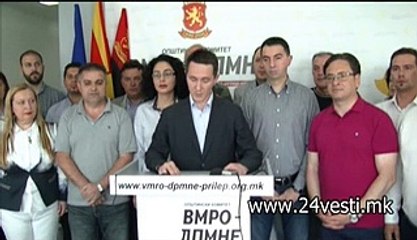 IZJAVA VMRO PRILEP NIKOLA DIMESKI