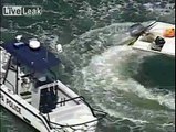 Police capture 14-ft boat circling out of control