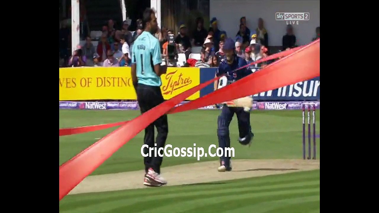 Wahab Riaz Wicket Over in Natwest T20 Blast