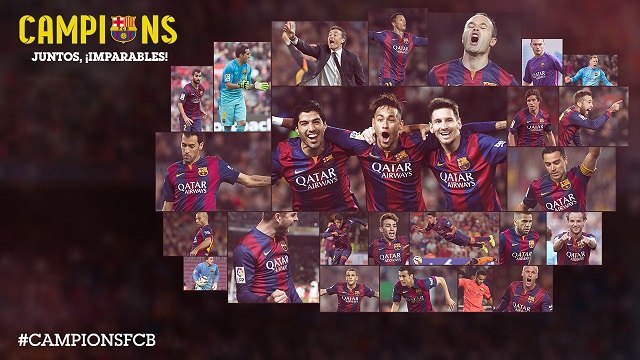 Campeones de liga 2014/15. Juntos, ¡Imparables!