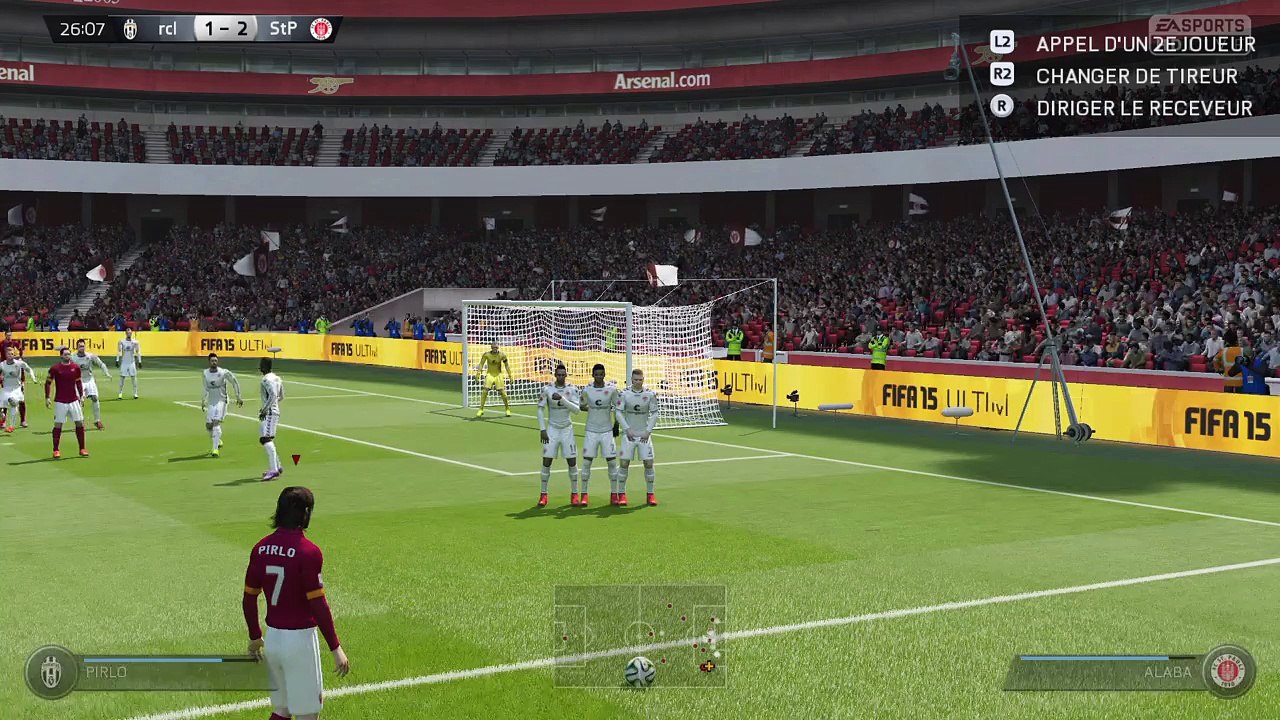 FIFA 15 coup Franc de pirlo.