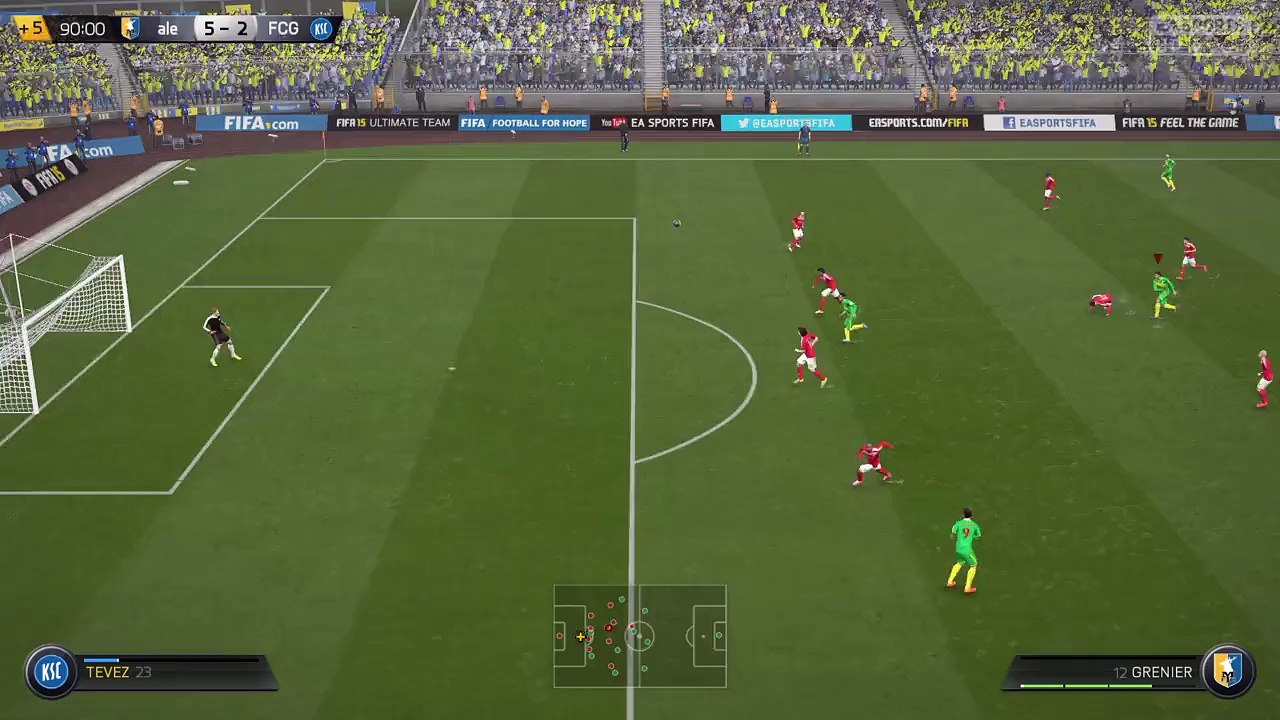 FIFA 15 but de grenier.