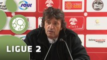 Conférence de presse Nîmes Olympique - AC Ajaccio (1-1) : José  PASQUALETTI (NIMES) - Olivier PANTALONI (ACAJ) - 2014/2015