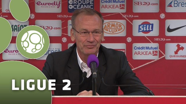 Conférence de presse Stade Brestois 29 - ESTAC Troyes (2-1) : Alex DUPONT (SB29) - Jean-Marc FURLAN (ESTAC) - 2014/2015