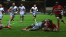 TOP14 - Oyonnax - Lyon: Essai Alaska Taufa (OYO) - J25 - Saison 2014/2015