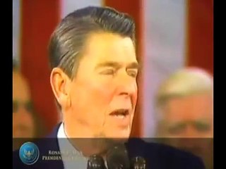 Ronald Reagan Acknowledging Lenny Skutnik - 1982