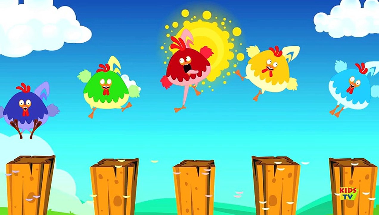 Five big Roosters - Roosters - Nursery Rhymes - Popular Rhymes - Baby videos ABC Alphabet Cartoon Song