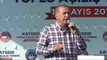 Kayseri-9- Cumhurbaşkanı Erdoğan Toplu Açılış Töreninde Konuştu