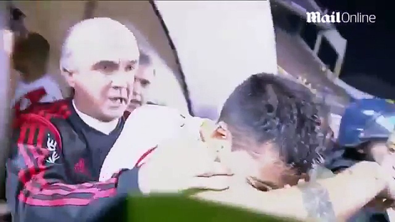Soccer match suspended after pepper spray attack on football players