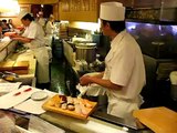 Fantastic chaotic Sushi restaurant in Tokyo.