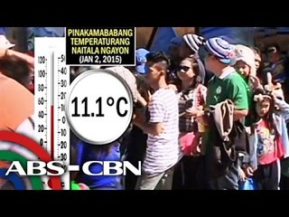 Temperatura sa Baguio, bumagsak sa 11.1C