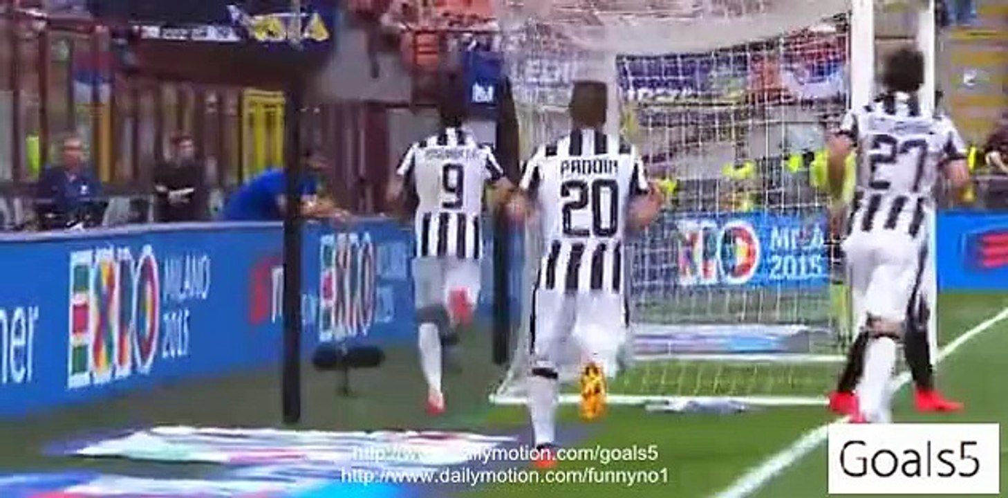 Alvaro Morata Goal Inter 1 - 2 Juventus Serie A 16-5-2015