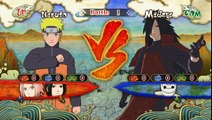 Naruto Shippuden Ultimate Ninja Storm 3 : Naruto , Sakura and Sasuke VS Madara and Tobi