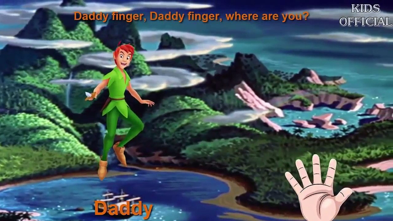 Finger Family Peter Pan Disney Songs | Nursery Rhymes for Children