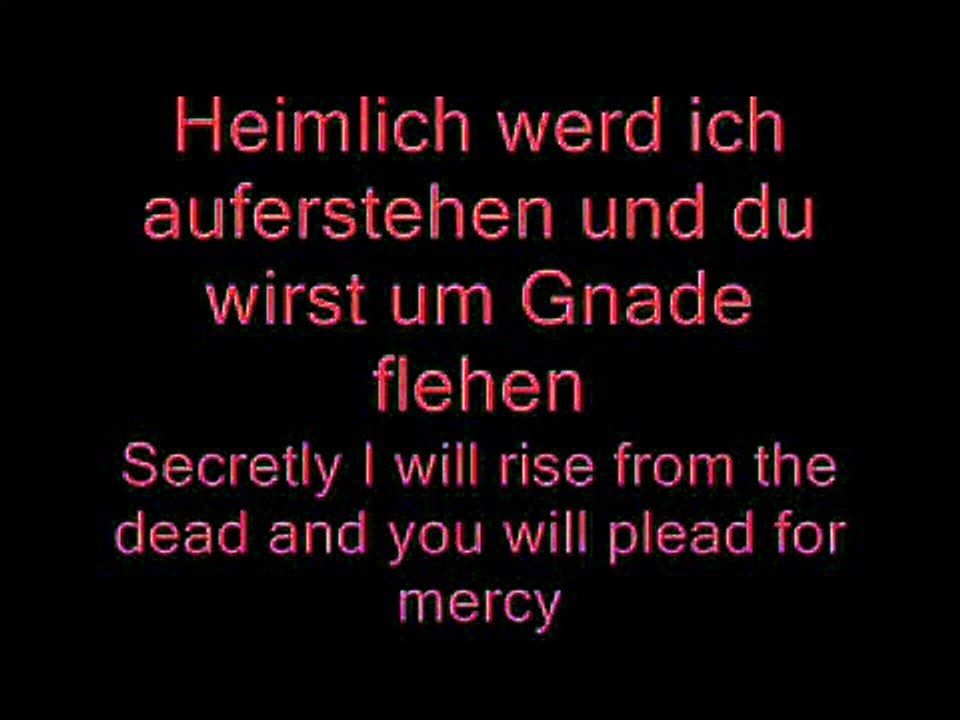 Asche zu Asche - Rammstein Lyrics and Translation - Vidéo Dailymotion