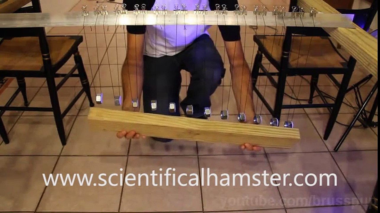 Amazing Pendulum Wave Effect!