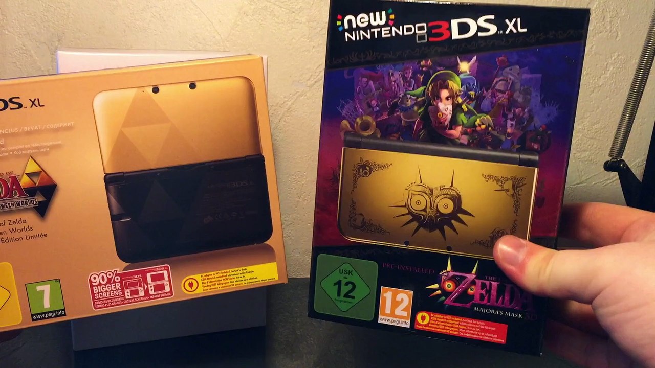 - UNBOXING - NEW Nintendo 3DS XL Zelda Majora Mask Collector + Figurine {FR} / HD