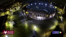 Riprese al colosseo notturne volo aereo con drone hobbyhobby italia e no limits drones
