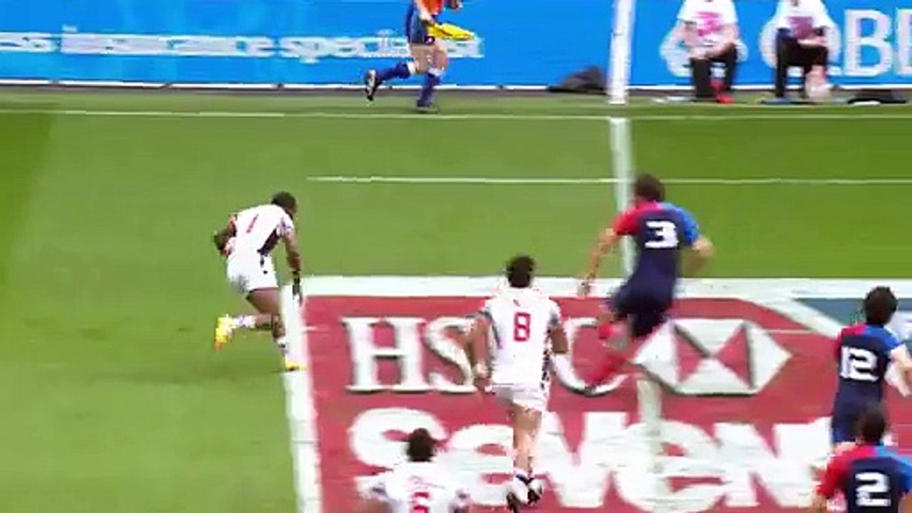 Fastest Man in Rugby Isles Speeds to try at london sevens