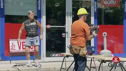 Saw Blade Flies Into Car_
