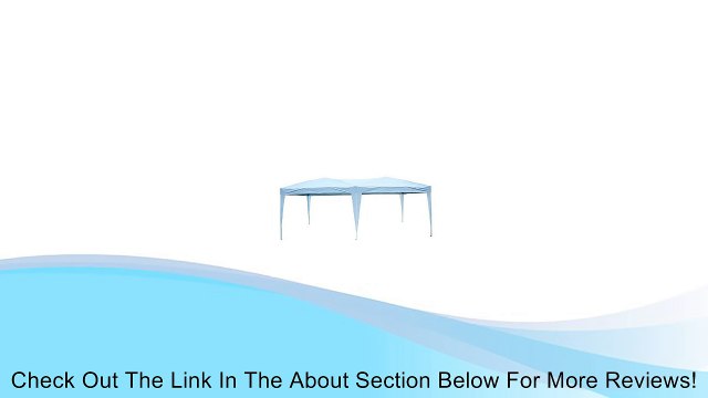 Outsunny Easy Pop Up Canopy Party Tent, 10 x 20-Feet, White Review