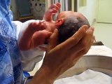 Babies first bathtime in the NICU
