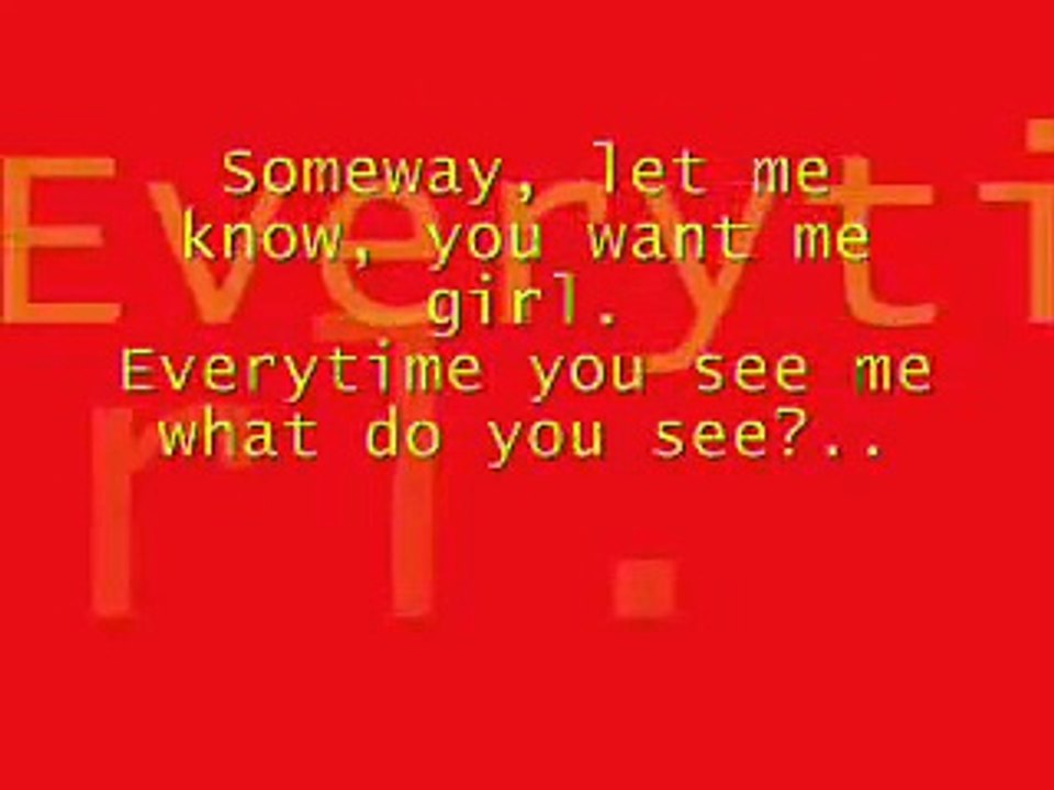 Blue - You make me wanna with lyrics!