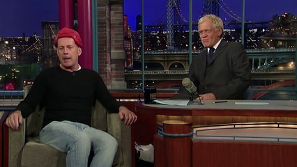 David Letterman - Bruce Willis Goes Gaga