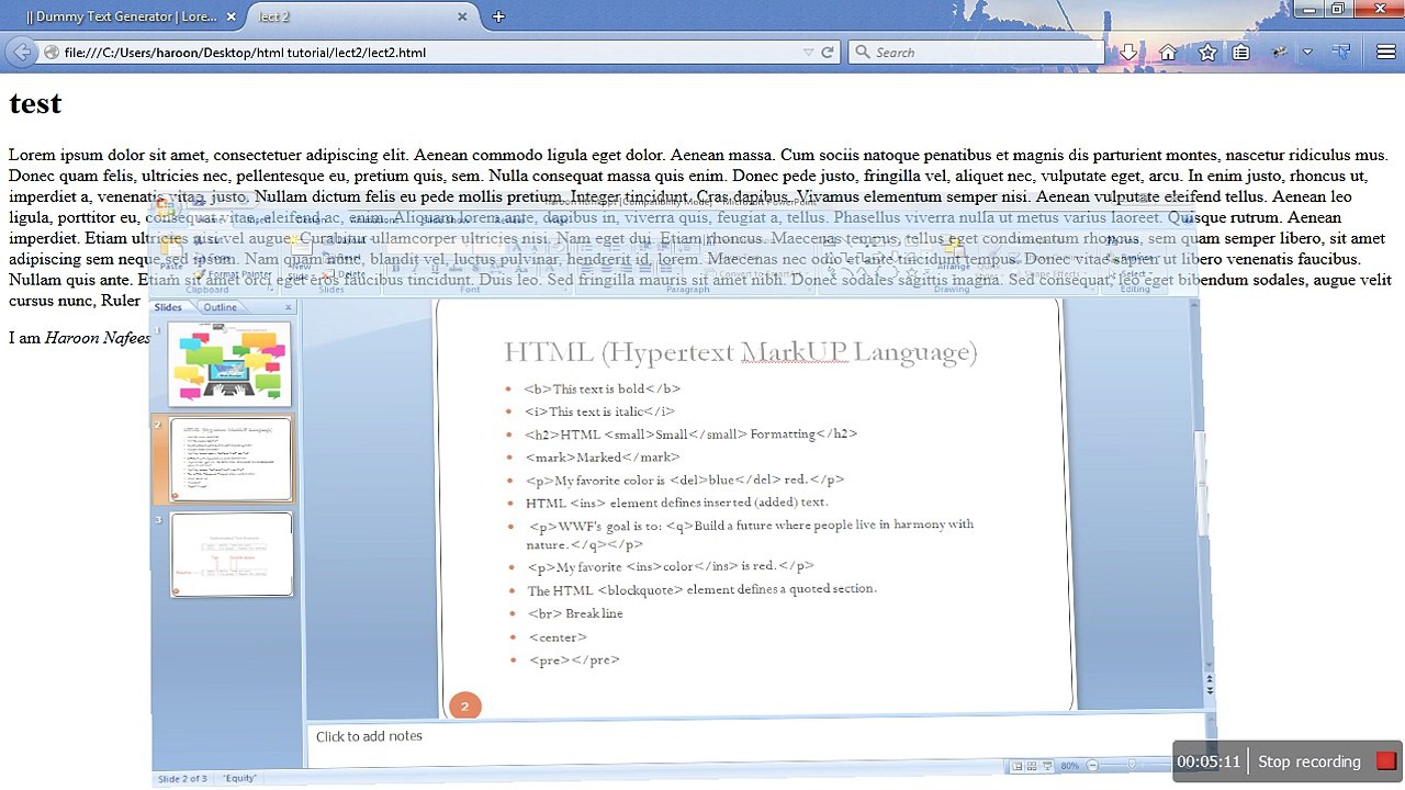 Html Tutorial Part 2