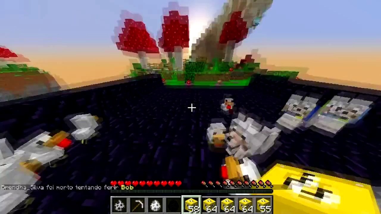 SKYWARS COM ASA DELTA-com minha irmã (minecraft)