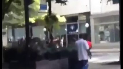 Caught on Cam! Man Stabs Atlanta Cop with 14-Inch Blade, Gets Shot In Leg!