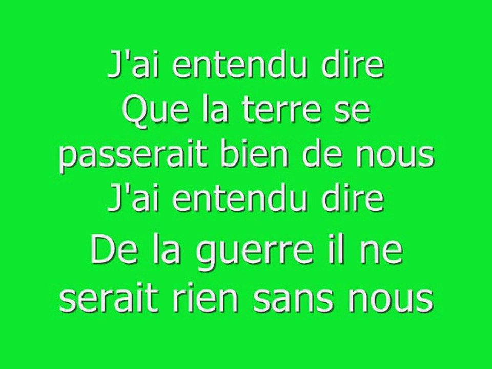 Corneille ft La fouine Des peres,des hommes et des freres paroles