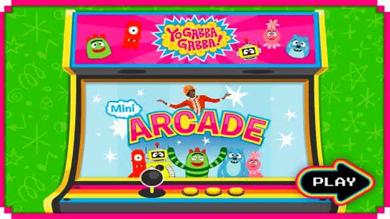 Yo Gabba Gabba!   Mini Arcade Game! (3D video)