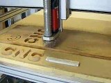 CNC milling curving wood fräsen Fräsmaschine 25mm Multiplex