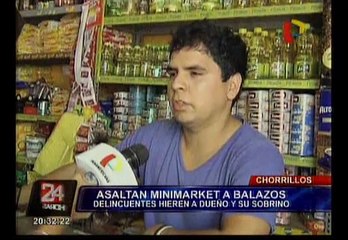 Chorrillos: dos personas fueron baleadas en asalto a minimarket