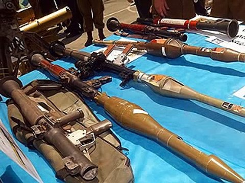 Hezbollah anti-tank weapons seized by the IDF