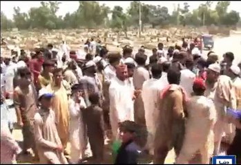 People protest against police's search operation in Peshawar