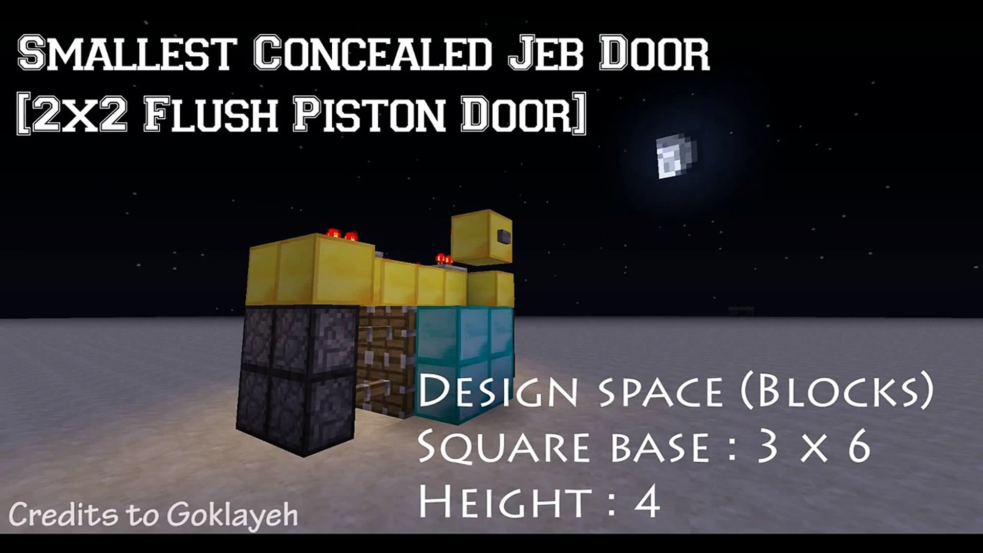 Most Compact 2x2 Flush Piston Door Jeb Door Tutorial Video