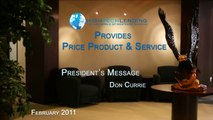 HighTechLending Presidents Message Feb 2011 Price Products Service