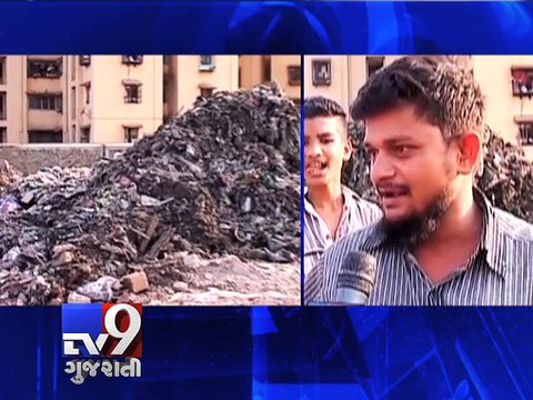 Clogged drain raises a stink, angers residents - Tv9 Gujarati
